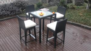 Quality Luxury All Weather Resin Wicker Bar Set For Home Patio / Balcony wholesale
