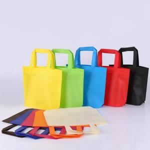 Quality Multi Color Non Woven Printed Bags / Mini Personalized Non Woven Tote Bags wholesale