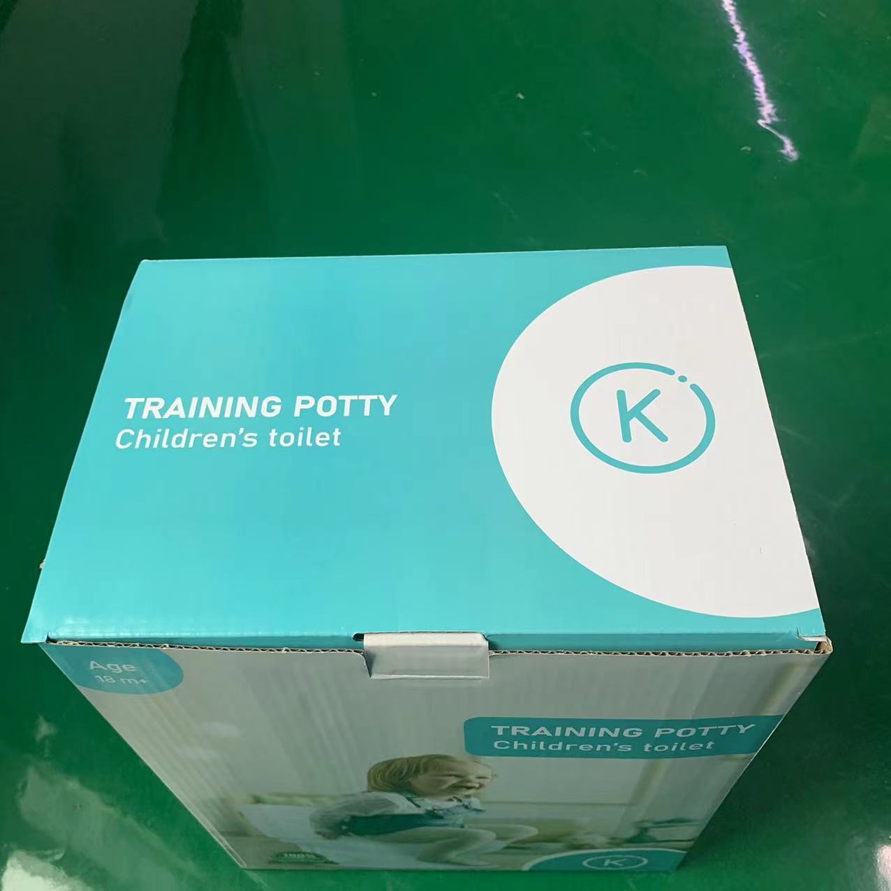 Eco Friendly Blue Pink White Print Kids Potty Toilet Trainer with Customized Packing and Logo