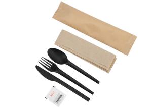 Quality 165mm 171mm PLA Biodegradable Disposable Utensils For Canteen wholesale