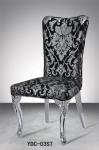 Stainless steel fabric upholstery restaurant chair (YDC-03CW)
