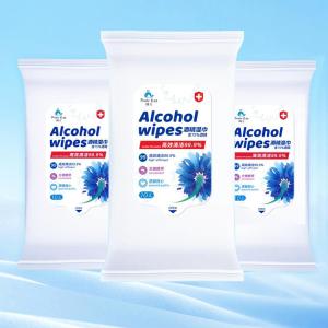 Quality Safety Saturated Rubbing Alcohol Wipes / Comfortable Alcohol Prep Wipes wholesale