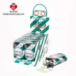 Quality Wintergreen flavor sugar free mints candy with green tea extract for breath fresh wholesale
