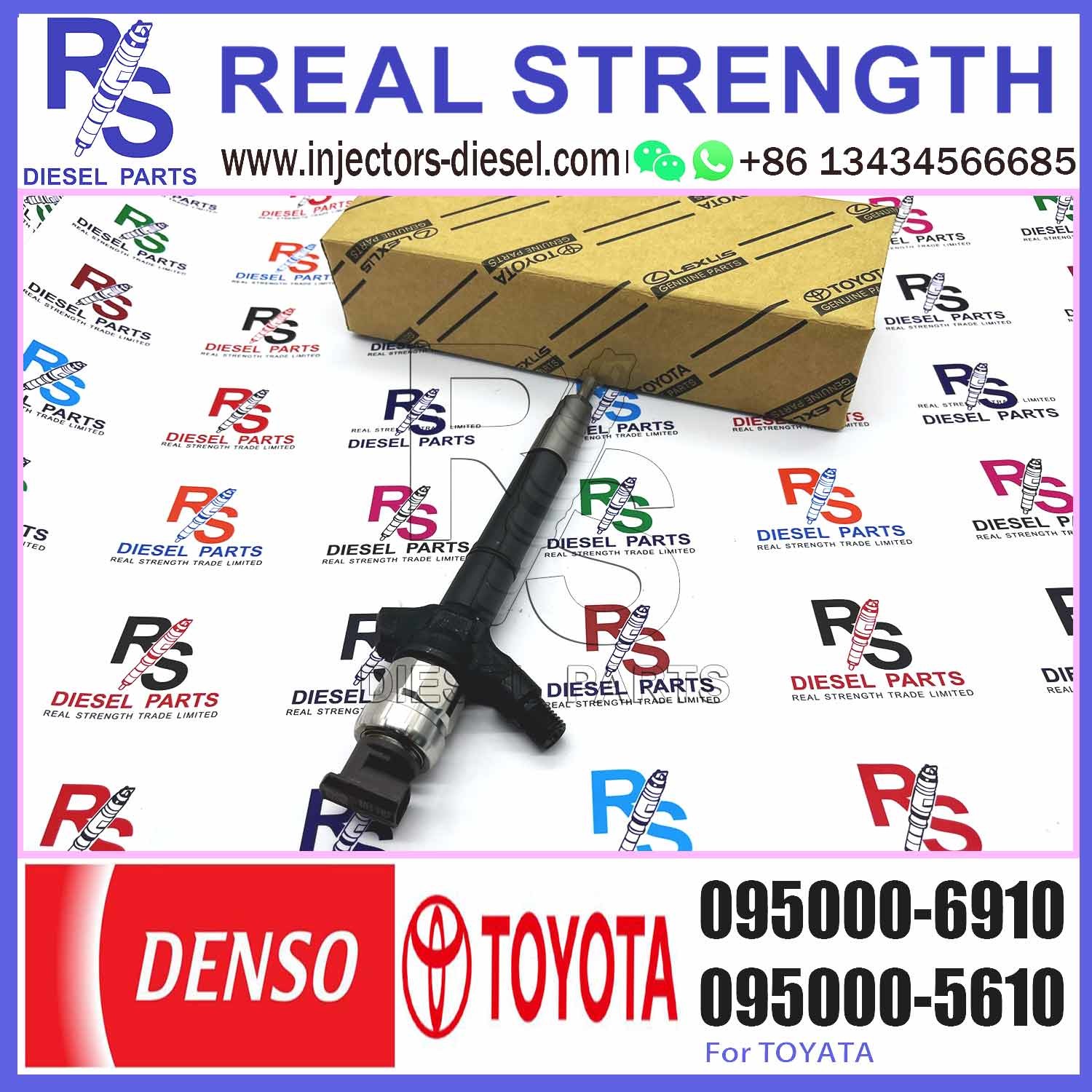 Common rail fuel injector 095000-6230 095000-7640 095000-7280 095000-6910 For TOYOTA 23670-0R170 23670-09140