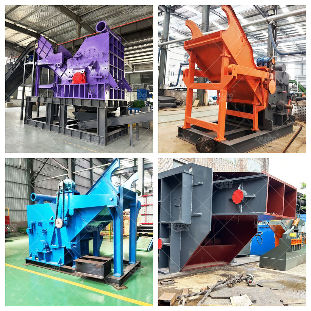Full-automatic Scrap Steel Recycling Machine Metals Hammer Mill Crusher Scrap Metal Crusher Price Scrap Metal Recycling Plant