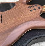 Factory Ebony Fingerboard Solid Wood Black Burst Maple Top 6 Strings Electric