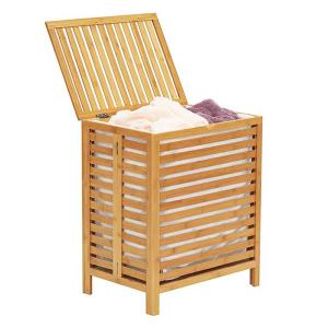Quality Bamboo Fabric Bathroom Storage Basket Laundry Hamper OEM wholesale
