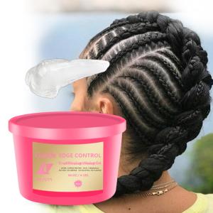 Quality Alcohol Free No Flaking Extra Firm Hold Control Frizz Edge Control 4c Olive Hair Styling Braid Loc Twist Braid Gel wholesale
