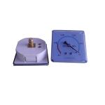 1/4" BSP 63x63 MM 0.08MPA Medical Pressure Gauges Safety Glass