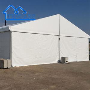 China Customized Size Outdoor Shelter Tent PVC Fabric Warehouse Storage Tents For Sale on sale