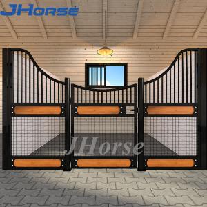 Quality Stainless Steel Frame Equestrian Club Horse Panel Stall Barns Swing Door wholesale