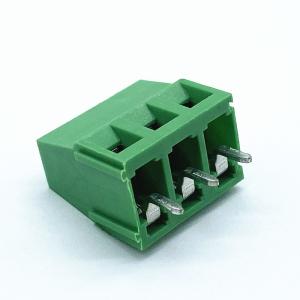 Quality 3 Poles 5.0mm Pitch Brass Cage PCB Screw Terminal Block 300V 10A wholesale