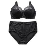 BEIZHI Fashion Lace Thin Bra & Brief Set Lingerie Women Underwire Plus Size Bra
