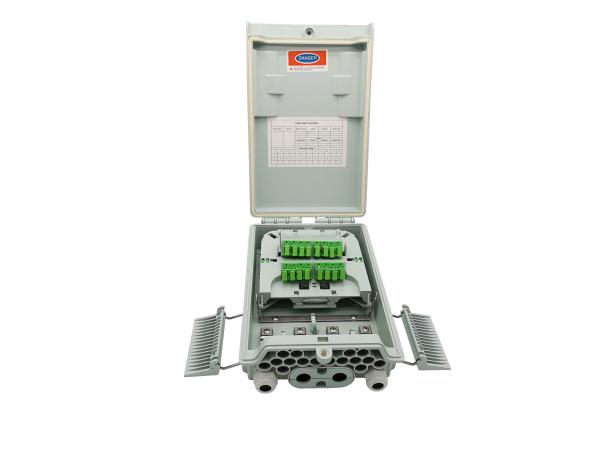 Exterior NAP BOX Fibre Optic Cable Termination Boxes 16 Ports IP65 ISO ROHS