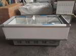 Glass Door White Display Cabinet Freezer Refrigerated Fresh