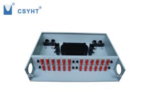 Quality Cold Roll Steel Fiber Optic Distribution Panel 48 Port Fixed Type 412x295x88mm wholesale