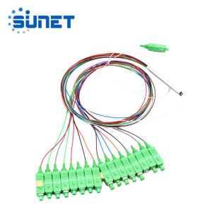Quality 1m ISO9001 PVC Low PDL Fiber Optic PLC Splitter wholesale