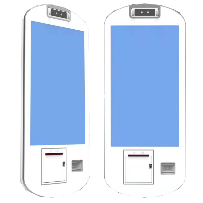 Max White Metal Wall Fast Food Payment Kiosk with Qr-code Scanner and Thermal Printer