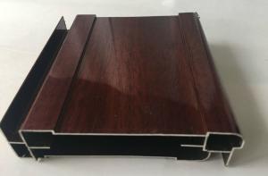Quality No Cracking Wood Finish Aluminium Profiles , Easy To Install wholesale
