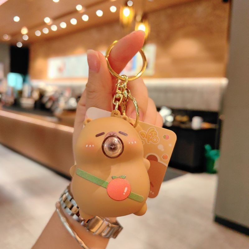 Customized Cute Pendant Squishy Toys Silicone Keychain Non-Toxic for Kids and Adults