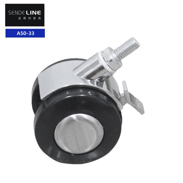 2 Inch Office Chair Caster Plastic Electroplated Brake And Without Brake
