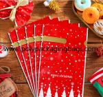 Biodegradable CPE Drawstring Christmas Gift Bags