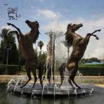 Bronze Horse Fountain Sculpture Copper Garden Animal Waterscape Statue Large