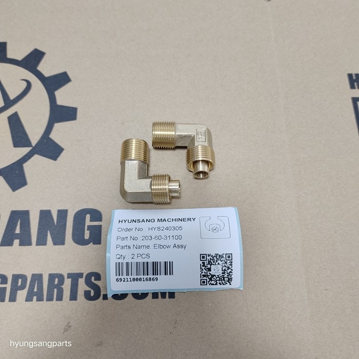 Elbow Assy 203-60-31100 2036031100 22E-60-11120 22E6011120 For PC160 PC180