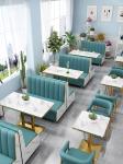 Leather Hotel Restaurant Furniture Marble Art Modern Booth Seating