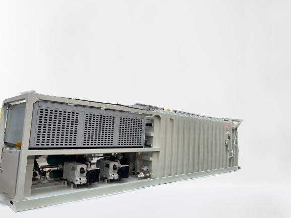 98KW PLC Double Chamber Vacuum Cooler 3tons Cycle 6 Pallets