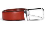 Men 'S Genuine Leather Dress Belt With Bevel Edge Stitching 1.3” Wide