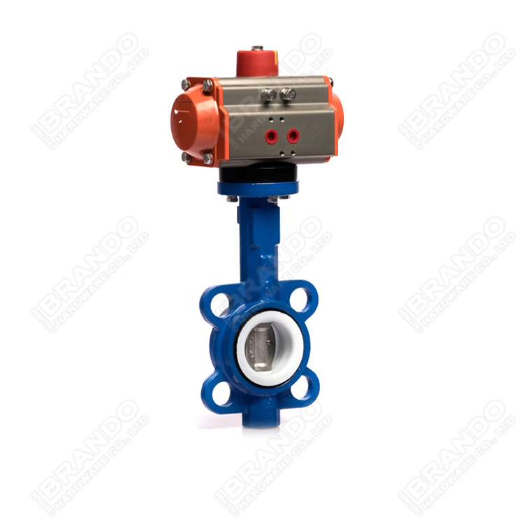 Pneumatic Actuator Butterfly Valve With Limit Switch Solenoid Valve