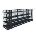 Grocery Store Supermarket Gondola Shelving Q235 Steel