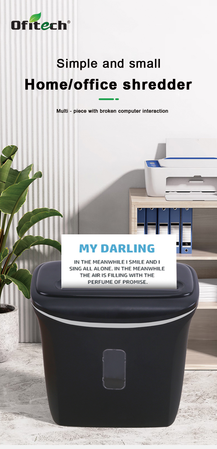 Electricity Powered 5 Sheets Cross Cut Entry Level Shredder for and Durable Shredding