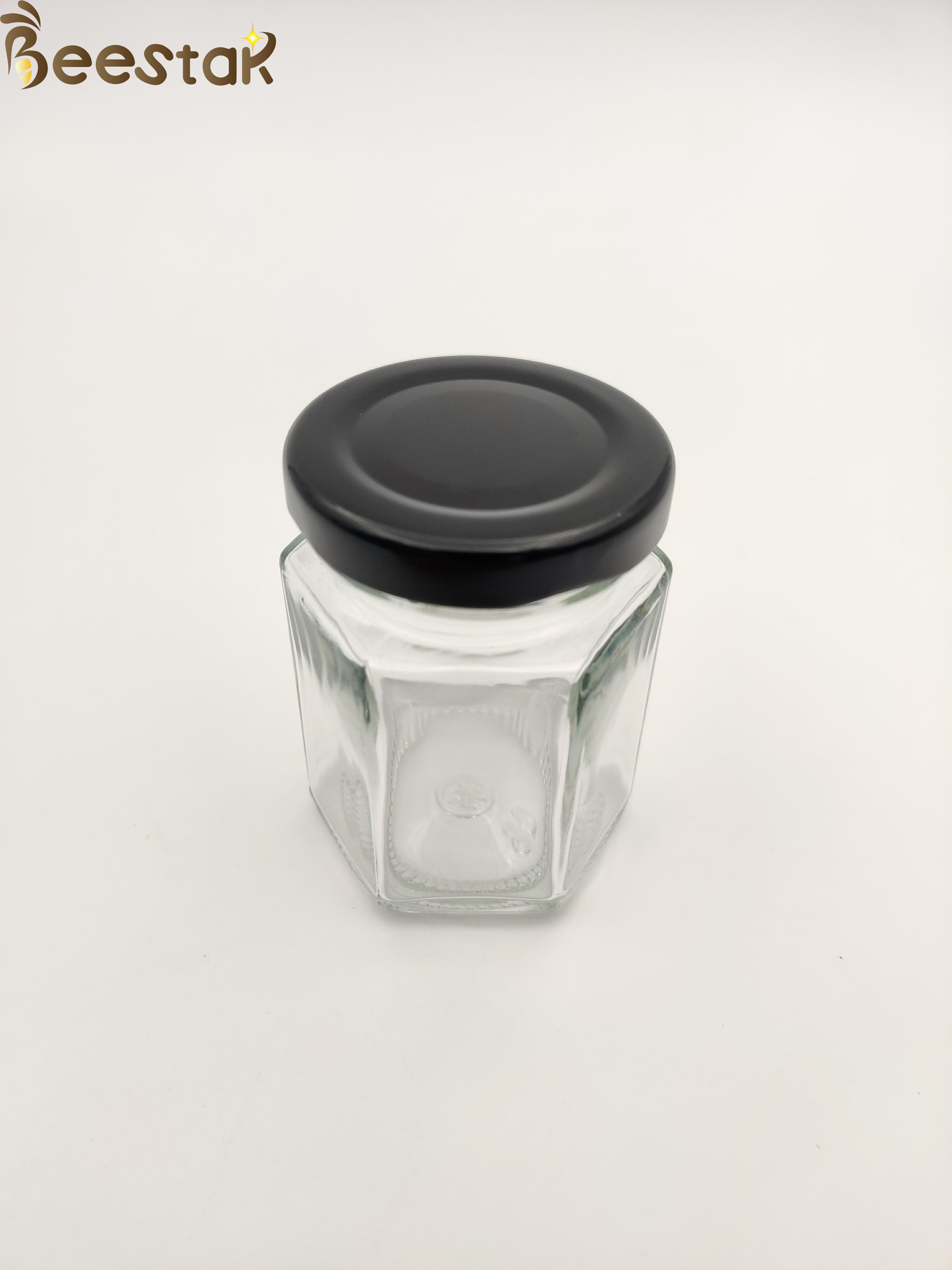35ml Muti Prismatic Bottle 45ml 65ml 85ml Clear Hexagon Glass Honey Jar