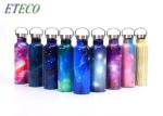 Green Stainless Steel Drink Bottles Cheaper Common Water Transfer Coated