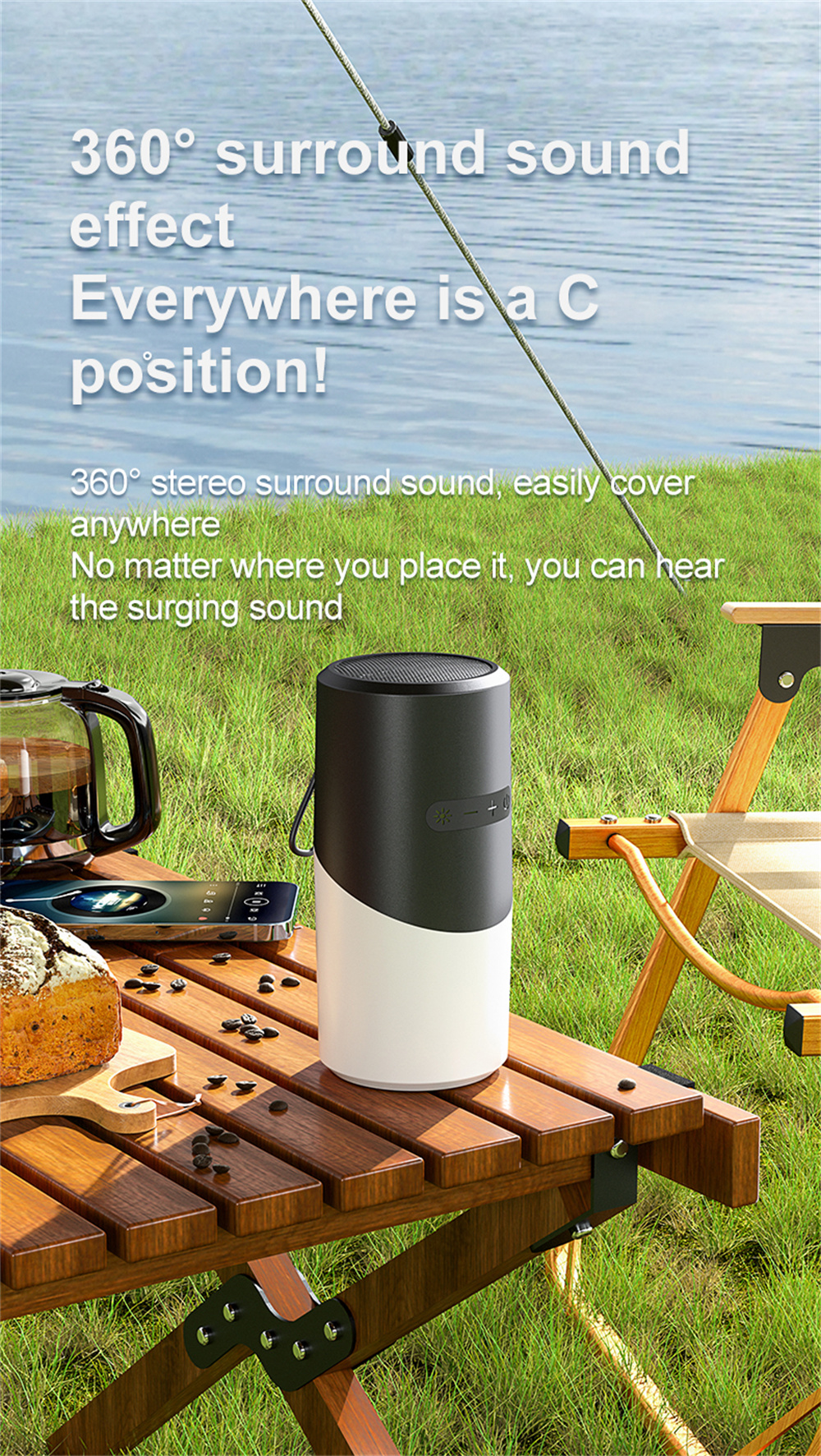 Maximum Wireless Range of 10m-20m Mini Wireless Portable Speaker for Outdoor Sports