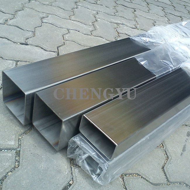 310S 904L Stainless Steel Square Pipe Brush Polish Seamless Square Tube AISI