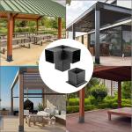 Nature Pressure Treated Wood Bracket for Stable Fixed Pergola in Garden Outdoor