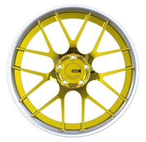 Quality Brushed Gold Three Piece Forged Wheels 6061 T6 19 Inch 5x114 3 Piece Wheels wholesale