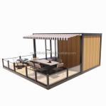 Shop 20ft Mobile Restaurant and Bar 10ft 20ft Shipping Wooden Container Kitchen