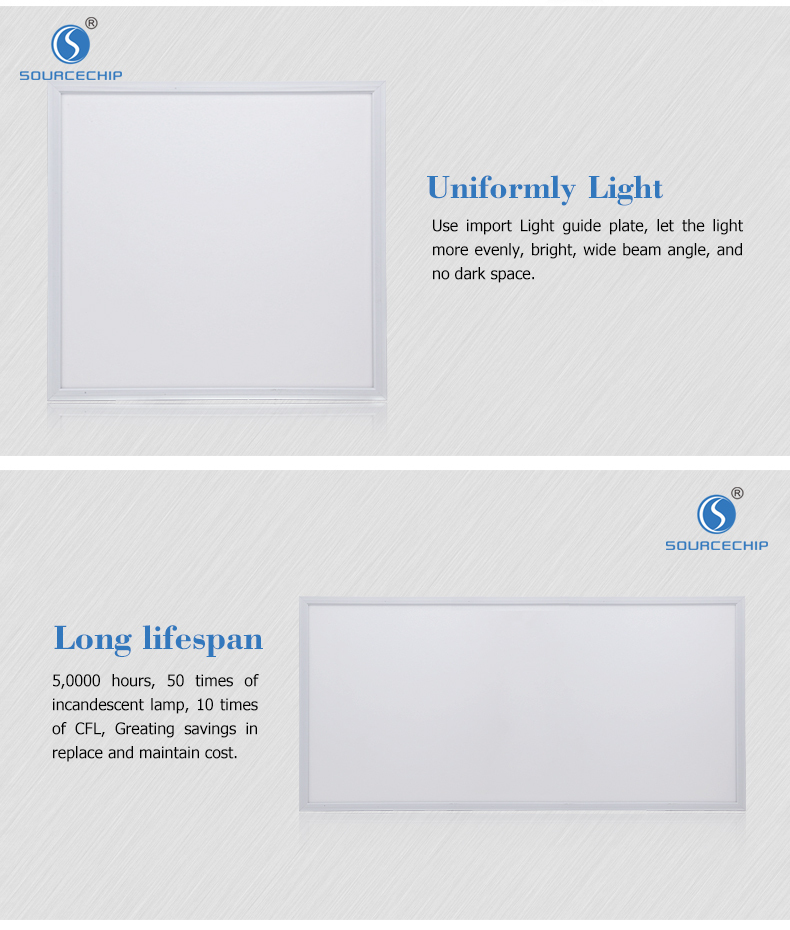 Good quality indoor 40w ultra thin led panel light 600x600