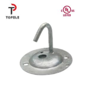 Quality BS4568 Steel Hook Plate Electrical Conduit Fittings Cable Management wholesale
