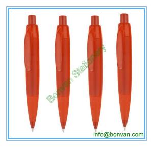 Quality promotional orange color plastic ball pen,orange color pen wholesale