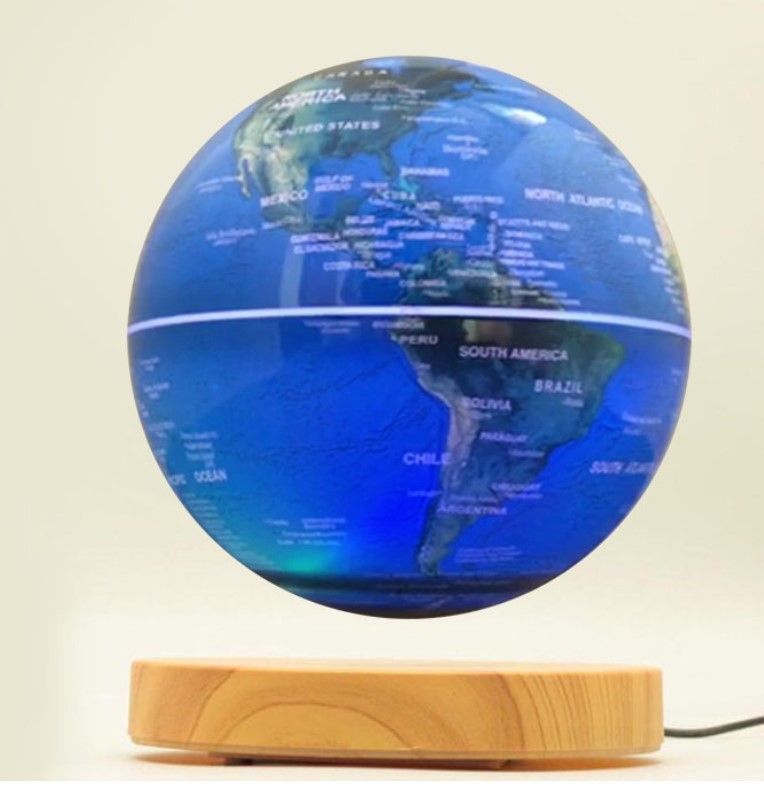 Magnetic Levitation Floating 6inch 7inch 8inch Globe Rotating World Map - Anti Gravity Globe for Educational Gift