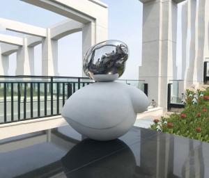 Quality Polished Metal Animal Sculptures 1.5 Meter Height Bird Indoor Decoration wholesale