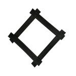 Wall Retaining Steel Plastic Geogrid Composite High Tension Direction