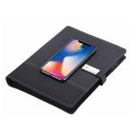 8000mah Personalized Travel Wireless Charging Power Bank with Imitation Leather