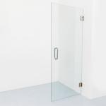 Flat and Minimalist Swing Frameless Shower Doors with Standard Duty Hinges