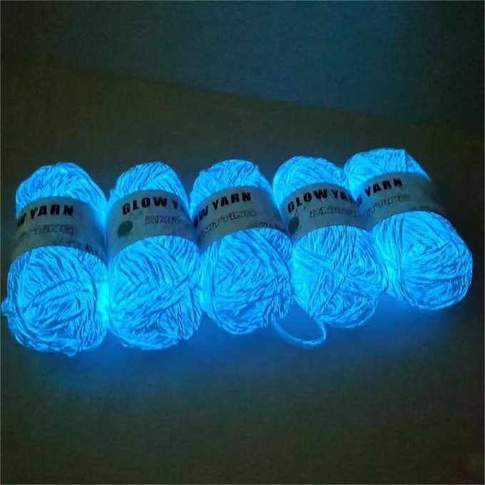 Glow In The Embroidery Dark Yarn Glowing Knitting Yarn Polyester Glowing weaving yarn